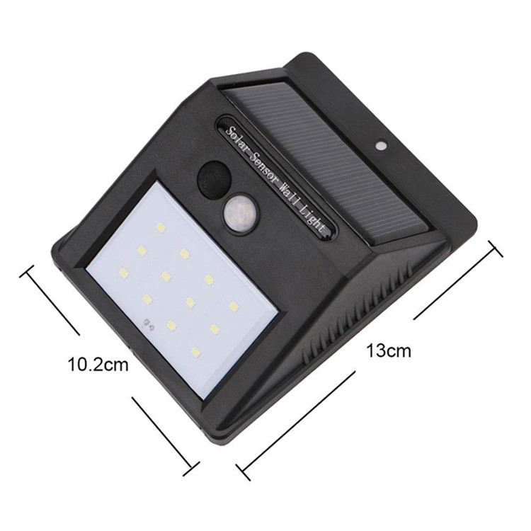 LED Solar Power Outdoor Sensor Wall Light PIR Motion Sensor Wall Light Outdoor Waterproof Garden Lamp