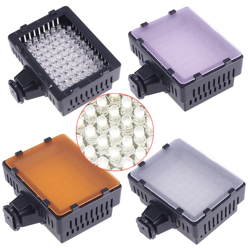 Hot Sale CN-76 LED Video Camera Light Camcorder DV Lamp Light 5400K,Reatail Box+Free Shipping Wholesale