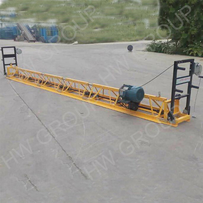 petrol drive laser level machine concrete screed leveling machine 4meter to 16 meter width