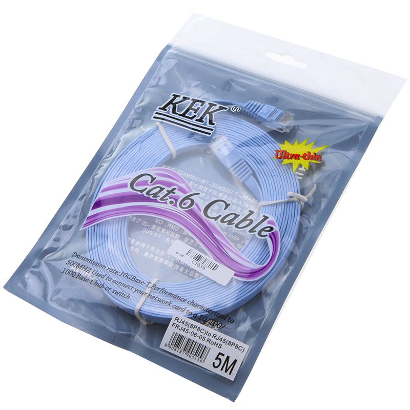 5m 16 FT Flat Ethernet Patch Network Lan Communication Cable Cat6 Ethernet Cables RJ45 Free Drop Shipping Wholesale