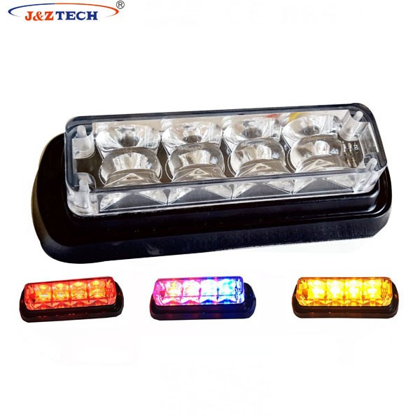 ECE R10 4 LEDs aluminum housing led warning car lights vehicle strobe light