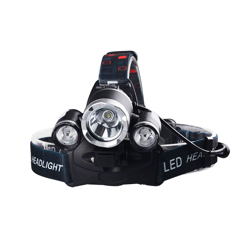 Outdoor High Power 1000 Lumens Rechargeable LED Head Torch With Red Safty Light