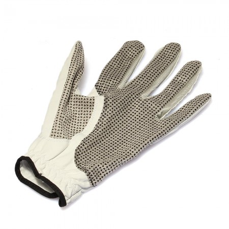 Men Golf Glove Wrist Grip Guide Non Slip White Sheepskin Left Hand