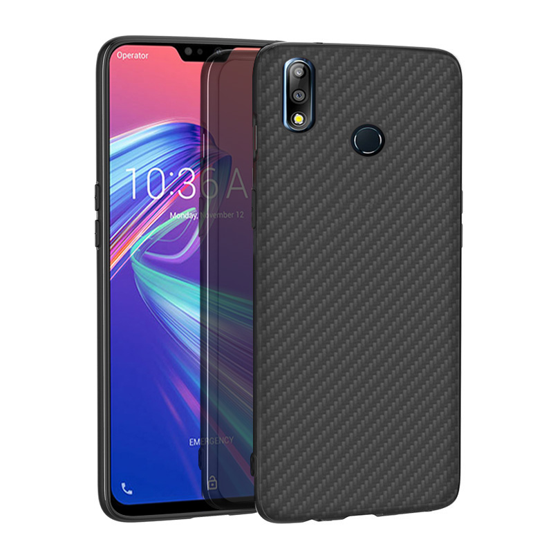 Premium Carbon Fiber  Case Full Sides Protective Shell Back shockproof Cover Design For ASUS Zenfone Max Pro M2
