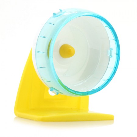 Plastic Mute Eercise Wheel with Bracket Toy for Pet Rat Hamster Mouse