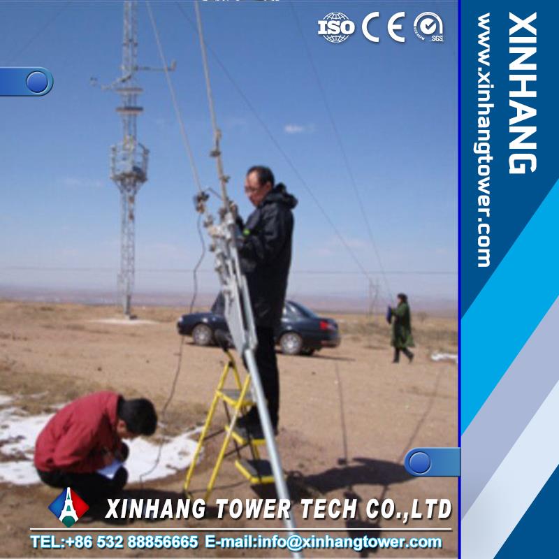 20m 30m 40m 50m guyed mast tower