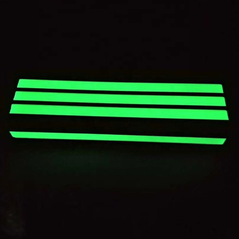 Rigid pvc aluminium safety  nosing Stair tread edge protection glow in dark