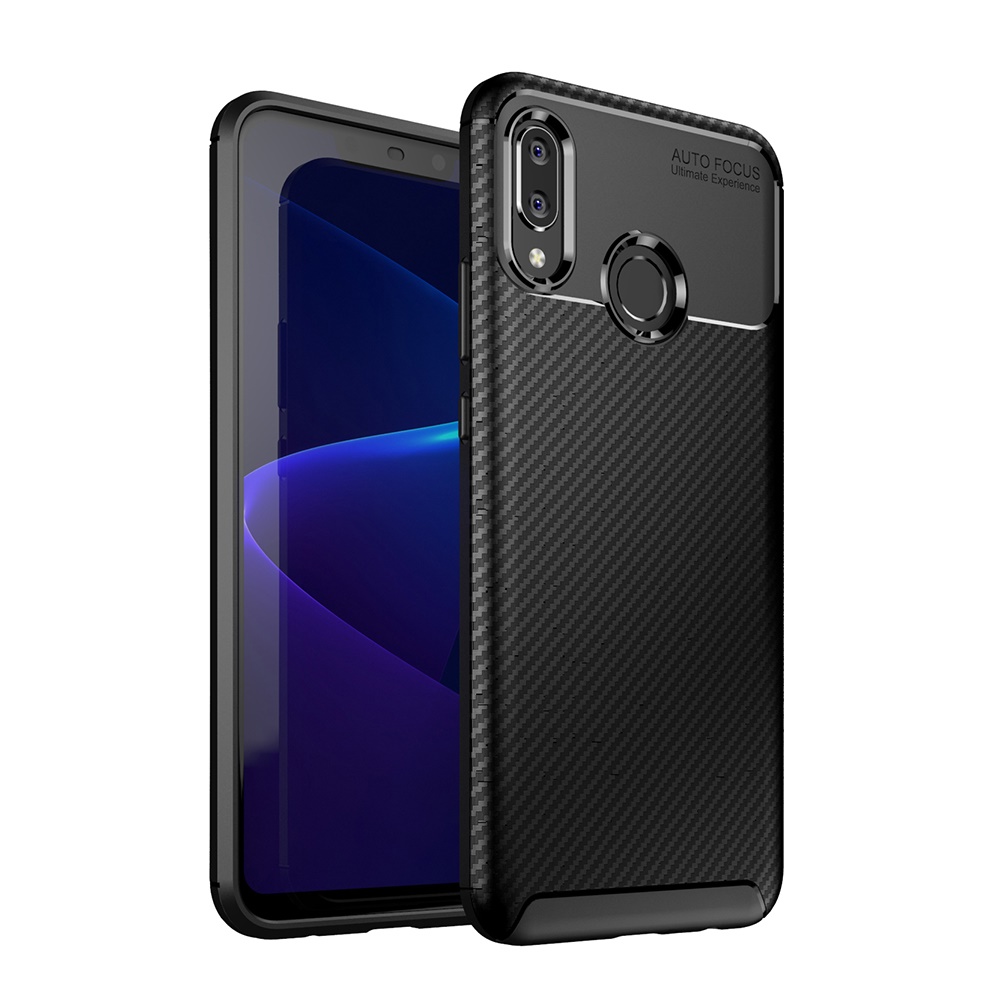 New Premium Shock Protection Carbon Fiber Skin TPU Silicone Case For Huawei Nova 3