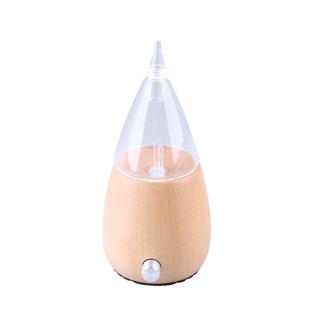 Home 70ml Scent Fragrance Aroma Essential Oil Nebulizer Diffuser, Night Lamp Nebulizing Purifier Humidifier for Glass& Real Wood