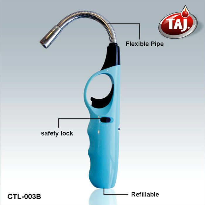 Safety Lock TAJ Brand Refillable Electronic BBQ Lighter