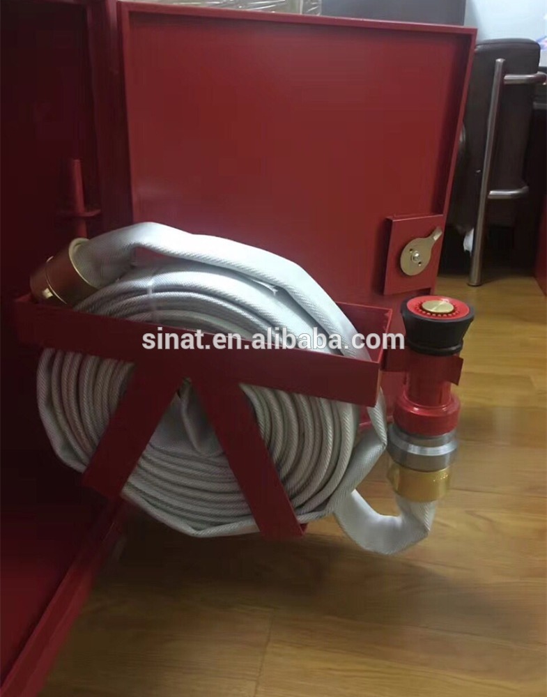 Red Powder Coated Mild Steel cabinet for American fire hose