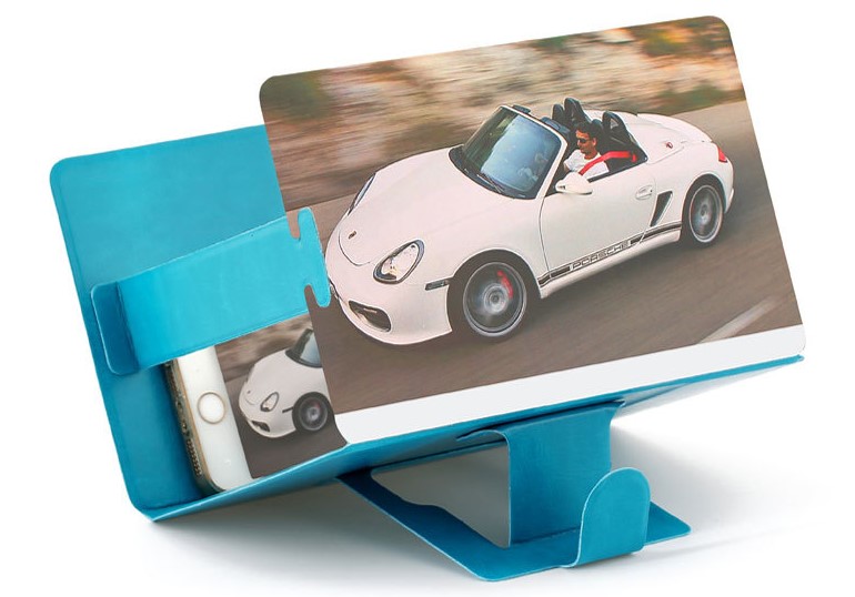 3D Movie Video Portable Camouflage Enlarge 3 times of Mobile Phone Screen Magnifier Amplifier HD Expander Stand Holder