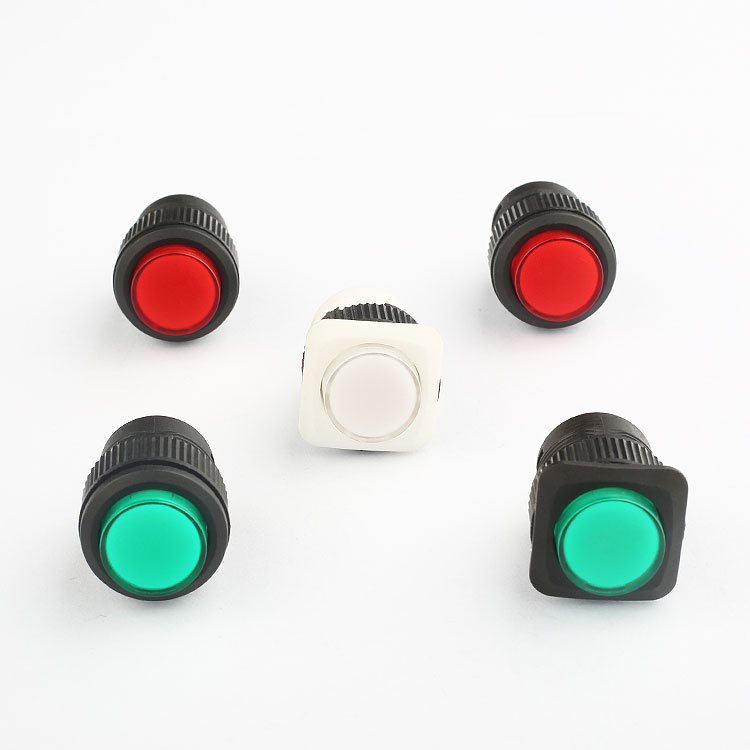 red automatic reset pressure plastic on off small waterproof push button switch