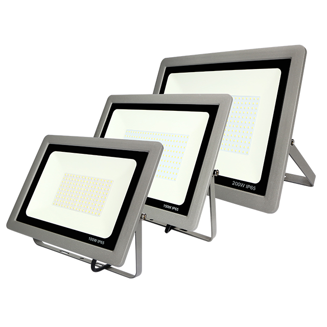 2019 New Design Product Aluminium Black Ip65 Super Slim Light 100w 200w Led Flood Light