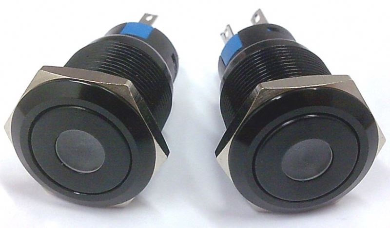 19mm Dot Lighted Metal Key Reset Push Button