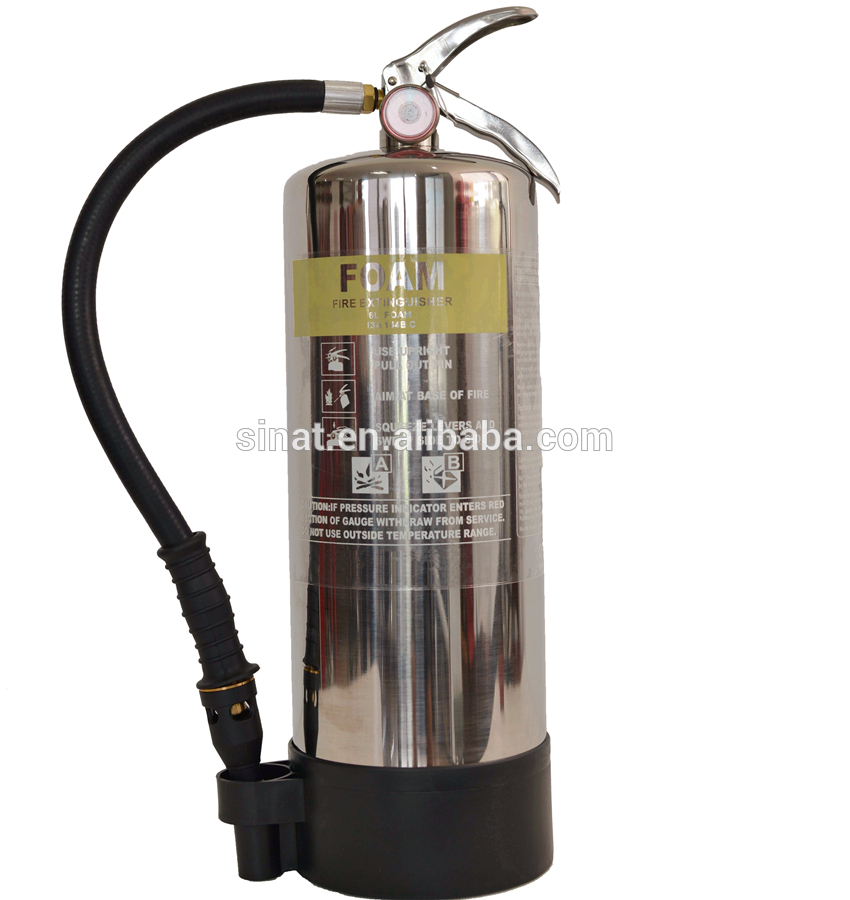 Refilled foam Stainless steel fire extinguisher 6L