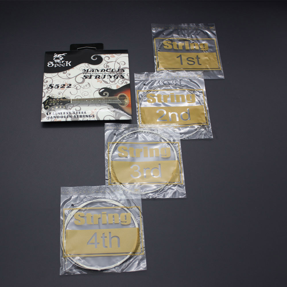 4pcs/set Mandolin String Stainless Steel Exquisite Stringed Guitar Accessories Wholesale Retail