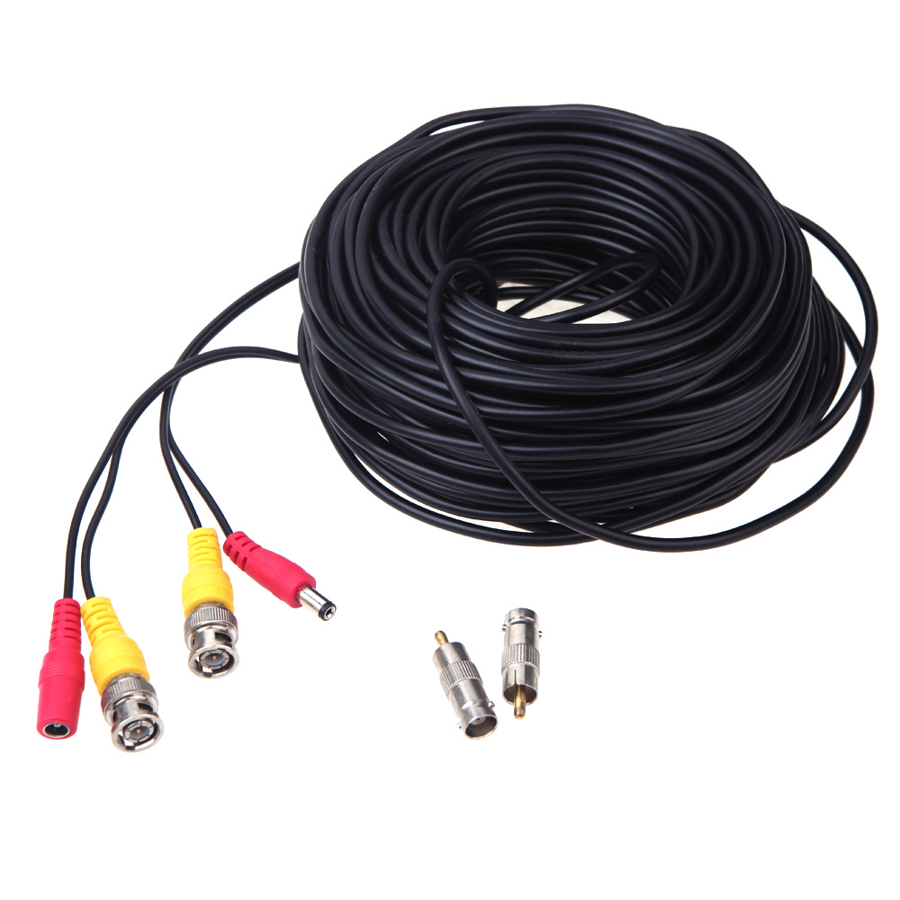 10M BNC Cable Video Output CCTV Cable BNC DC Plug Cable for CCTV Camera Surveillance System DVR Kit 32ft