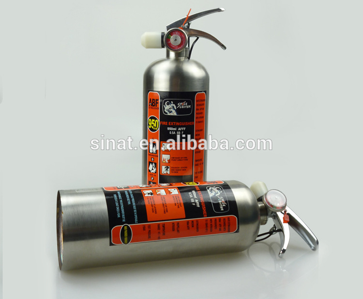 AFFF3% foam stainless steel 1000ml fire extinguisher