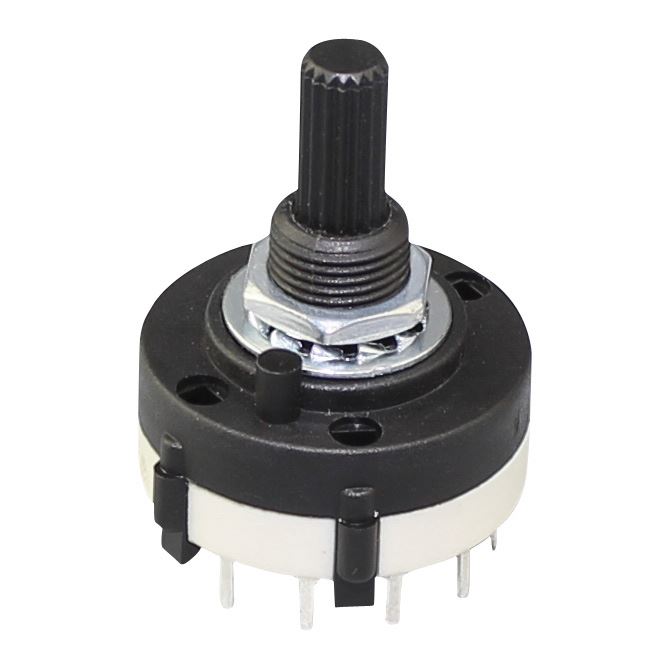 0.15A 250VAC 3 Pole Rotary Knob Switch