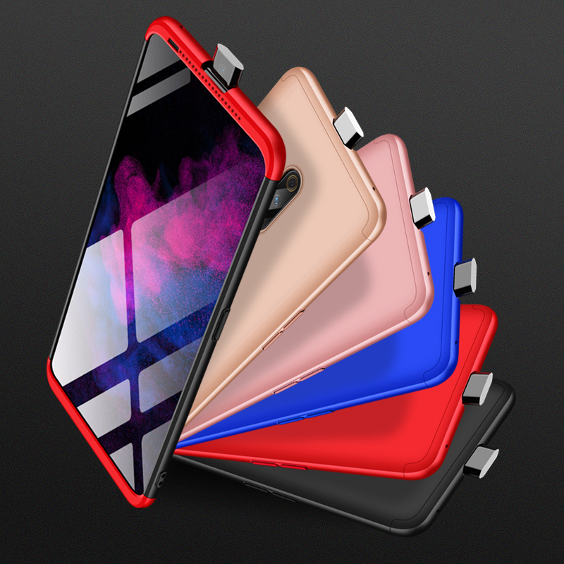 2018 hot sell 360 cover Removable 3in1 Hard PC Shield Back Cover Case for OPPO Realme X