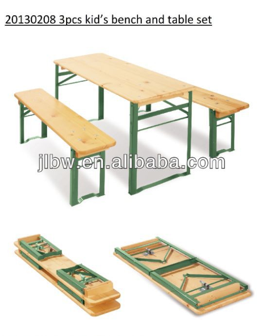 Wooden Beer Table Set Garden furniture