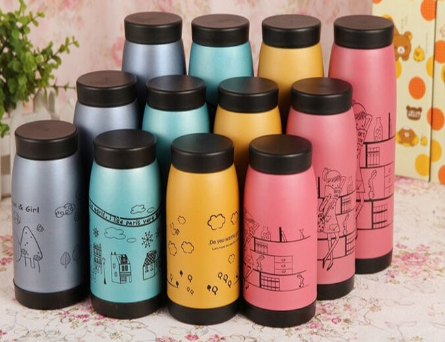 Colorful Thermos Vacuum Cup Stainless Steel Bottle for Kids