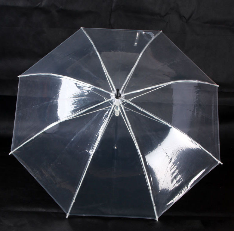 Advertising Glow in the Dark Clear LED 7 Colors Umbrella with LED Light