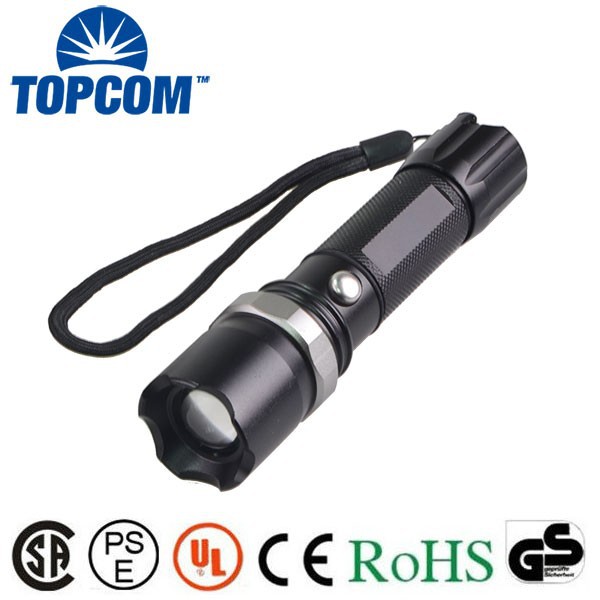 TP-1801 Aluminum Rechargeable CREE Q5 Police LED Torch