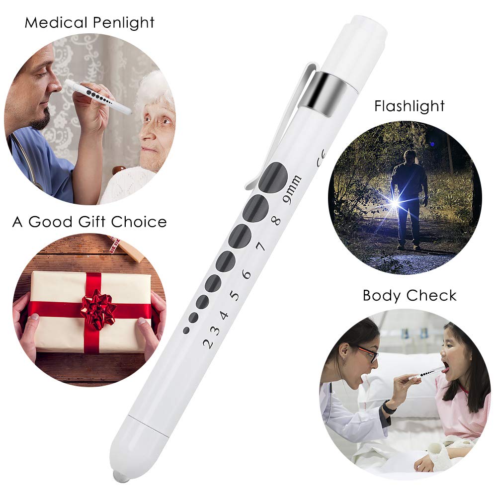 Most Professional LED Multi-Function Doctor Pen Light Super Bright Portable Medical Flashlight,AAA Exclude Battery