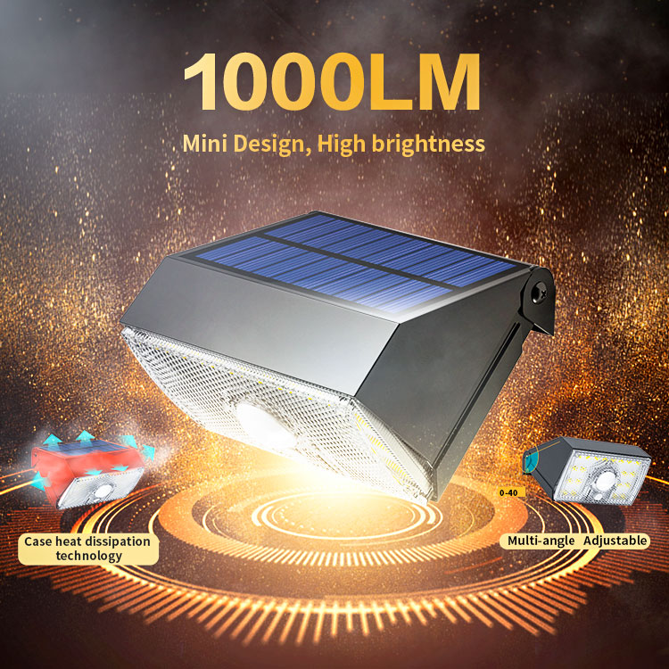 Auto Switch Solar Charge Battery Power Outdoor Led Wall Light