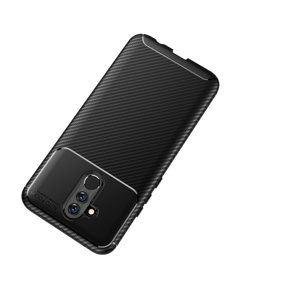 New Premium Shock Protection Carbon Fiber Skin TPU Silicone Case For Huawei P20 Lite