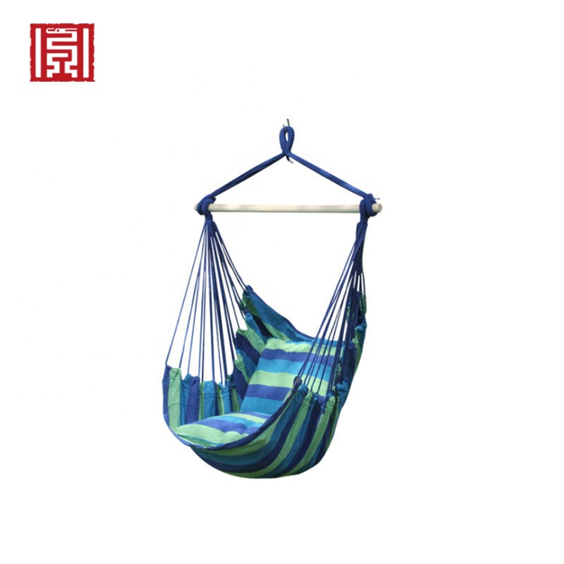 Summer Breathable Canvas Rope Beach Hanging Basket Hammock Swing Chair Price with Stand