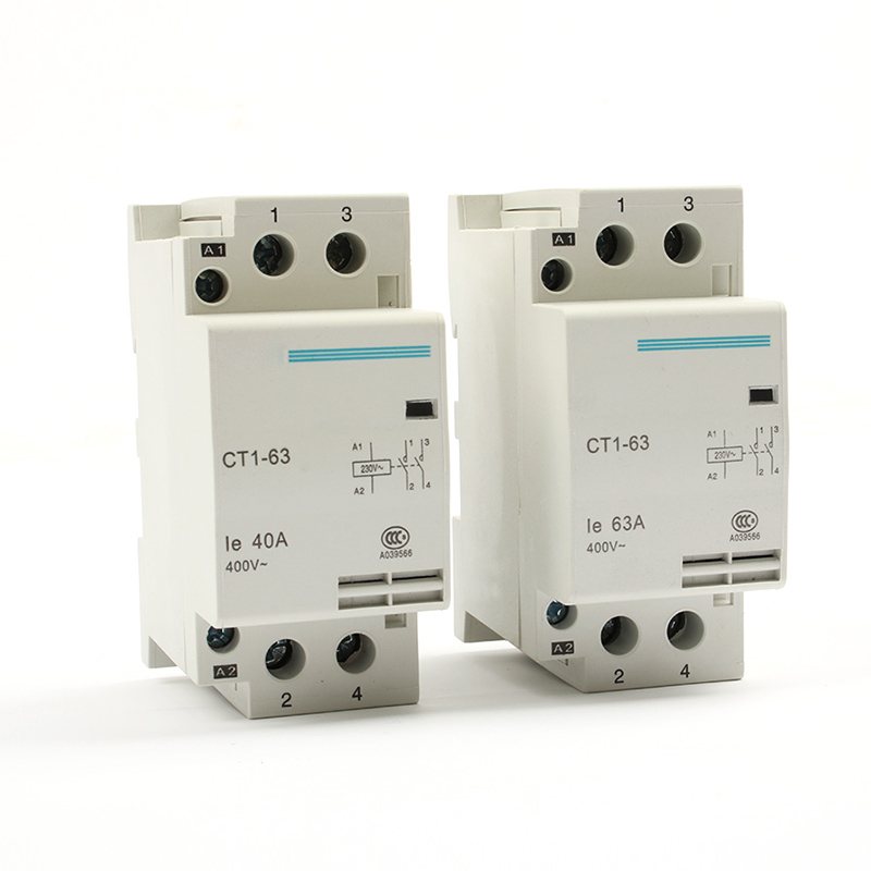 Din rail Household AC Contactor Starter 32A 40A 63A CT1 CT1-63 63A 2P 220V 230V 50HZ/60HZ Household contactor