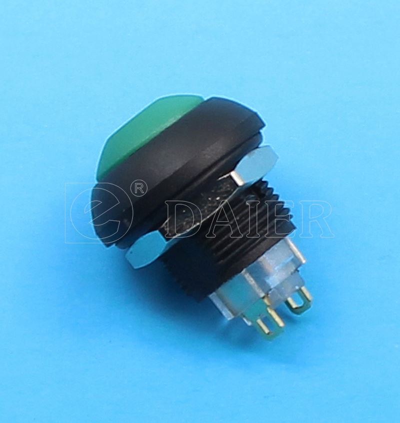 12mm Mounting Hole Unlock 2 Pin Plastic Waterproof Ignition Switch For Motorcycle