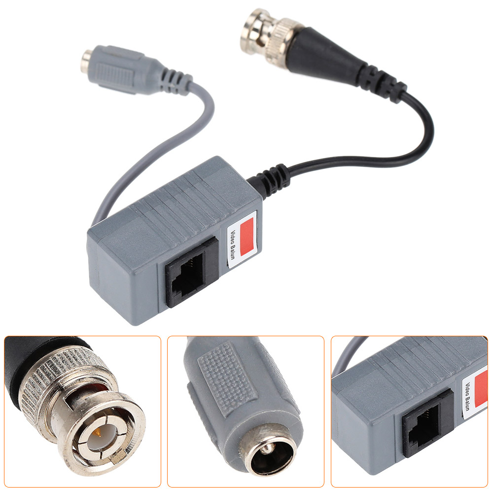CCTV Camera Accessories Audio Video Balun Transceiver BNC UTP RJ45 Video Balun with Audio and Power over CAT5/5E/6 Cable