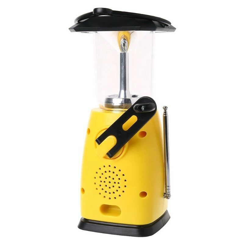 8 LED Solar LED Camping Tent Lantern Emergency Hand Crank Flashlight Torch FM Radio Lamp