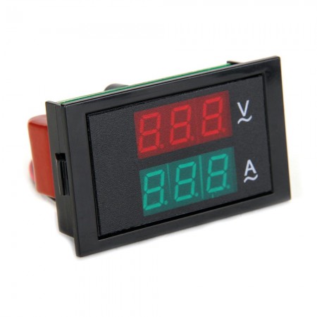 LED Digital Volt Amp Panel Meter Voltmeter Ammeter AC 80-300V 1-100A