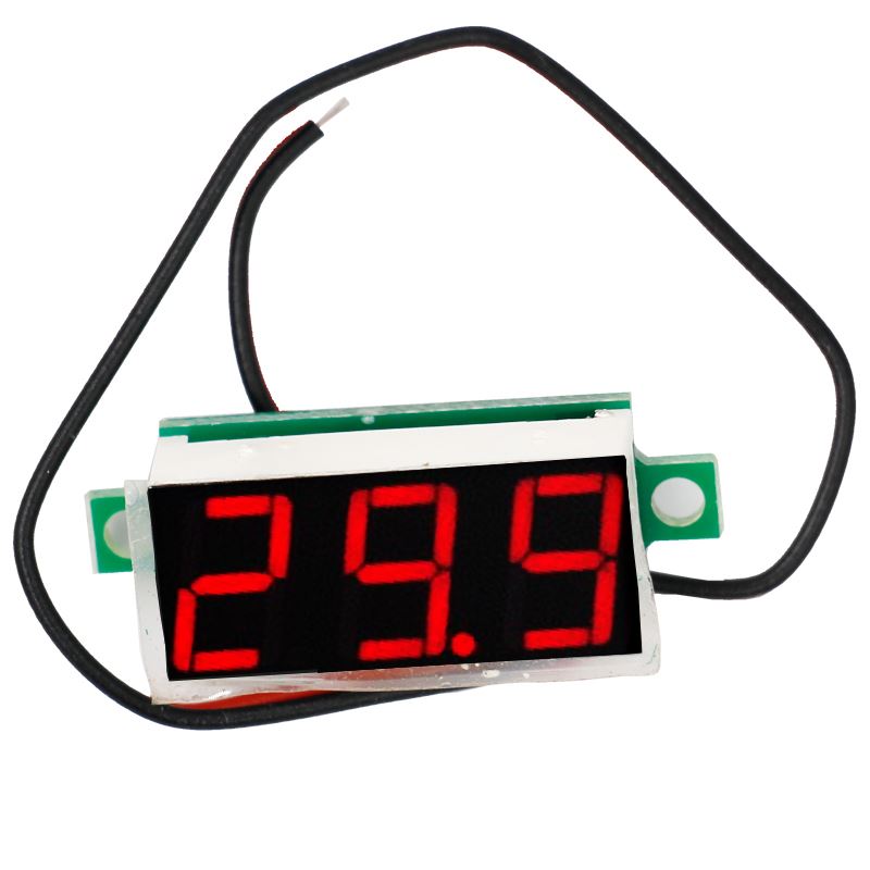 High Quality 0.28 inch DC 2.4V-30V digital LCD display voltmeter Red green yellow Volt Meter Gauge power voltage meter 40%off