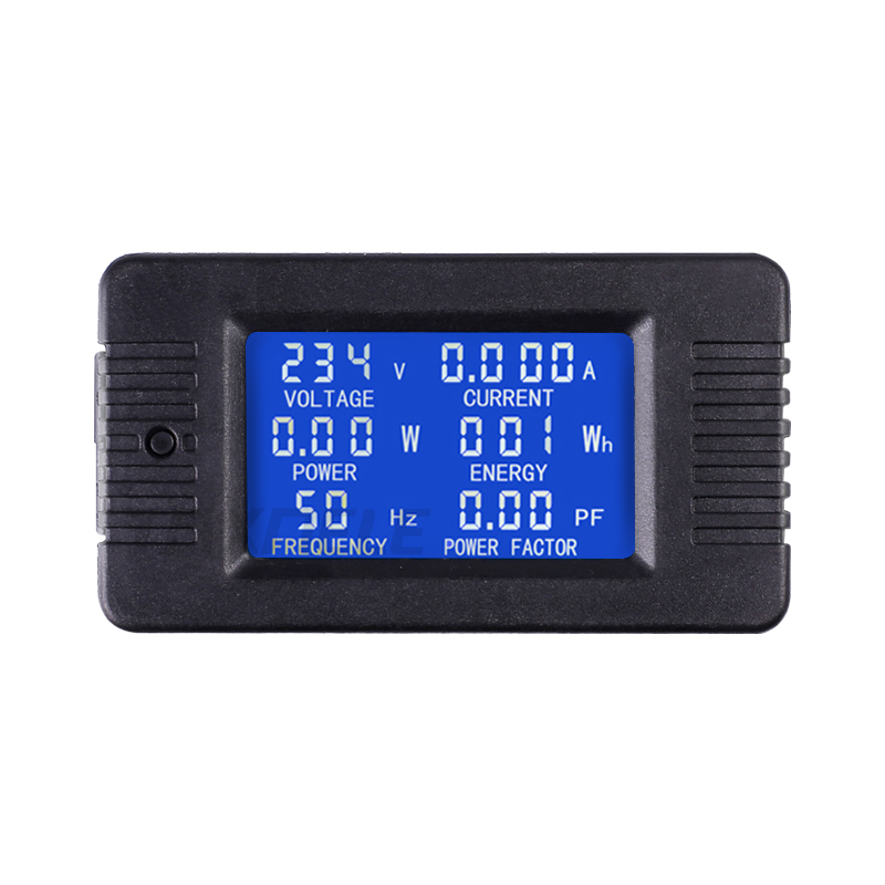 Digital Voltage Current Meter LCD Panel Amp Volt Watt Kwh Power Factor Meter AC80-260V 100A Voltmeter Ammeter with Coil CT TX022