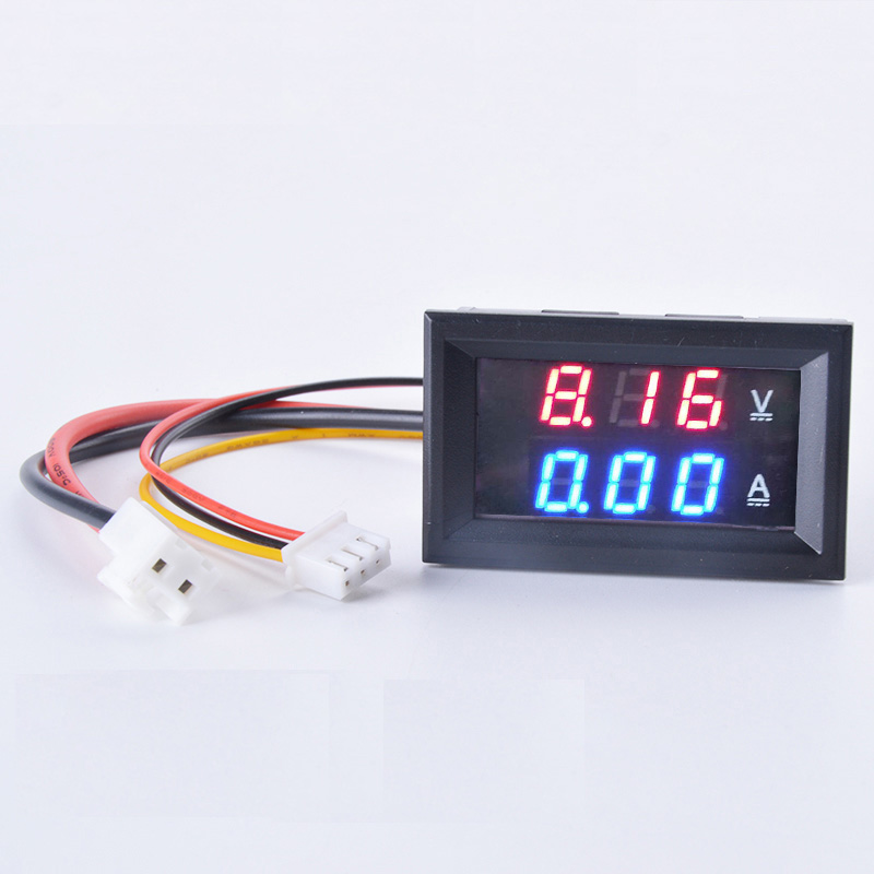 DC Digital Voltage Current Meter LCD 4 inch DC 0-100V 10A Voltmeter Ammeter Built-in Shunt