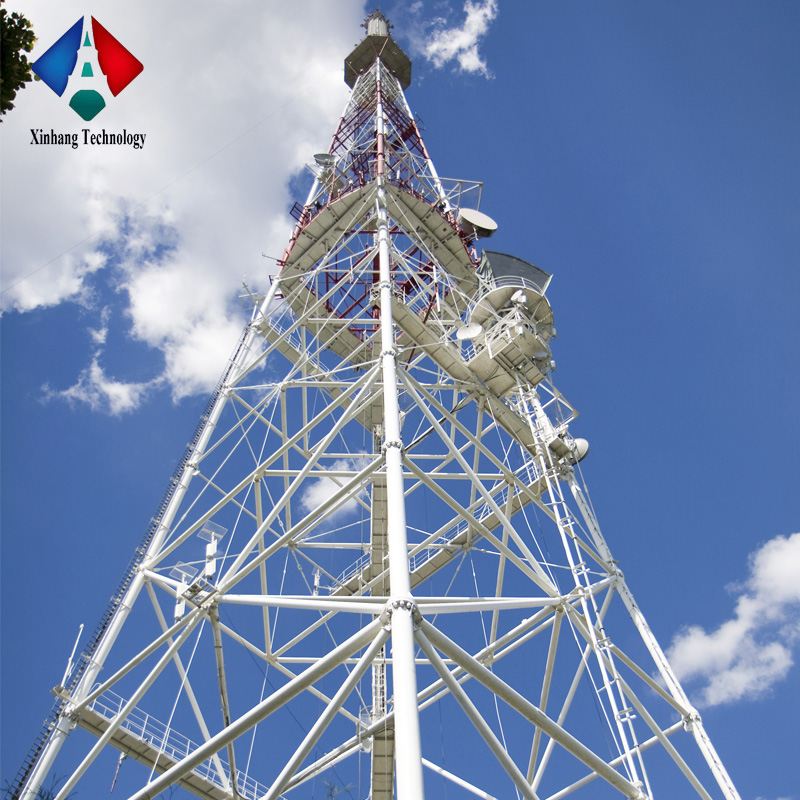 40m four legged self supporting communication tower cell phone communication tower