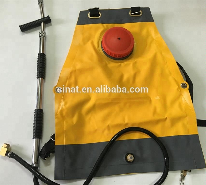 Yellow 20L PVC forest water mist back pack fire fighting sprayer