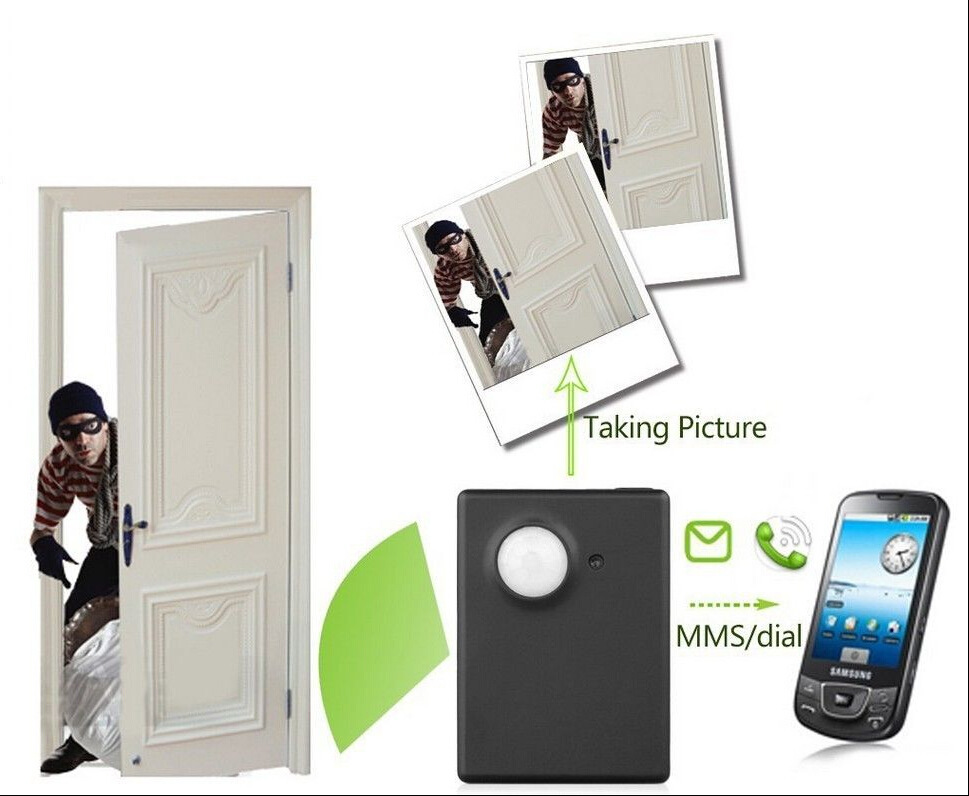 Wireless Infrared Camera Video Security Motion Detector GSM Alarm Home Office GPS PIR MMS Monitor Alarm System Anti-theft