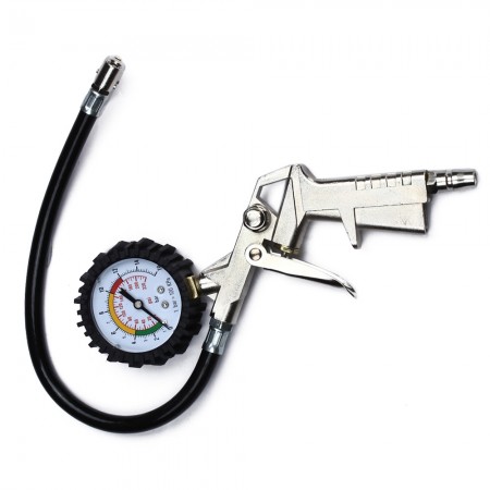 Air Tire Tyre Inflator Pressure Gauge Tool Car Truck Auto for Compressor