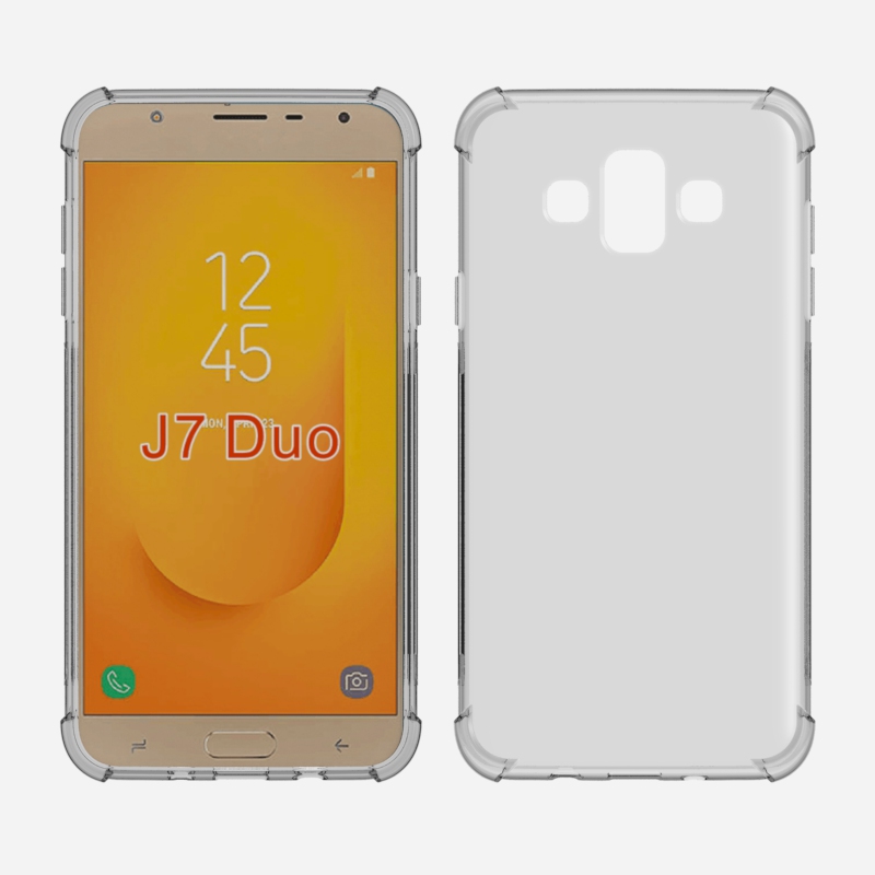 Transparent Shockproof soft Tpu cover case For Samsung Galaxy J7 Duo