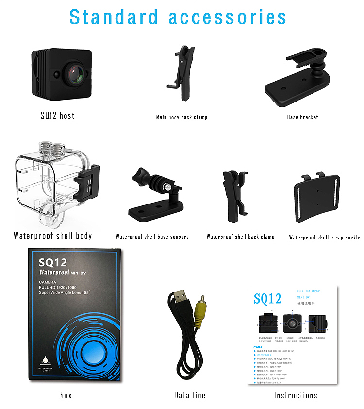 car motion detection camera sq8, small body camera outside sport hidden cam 1080p