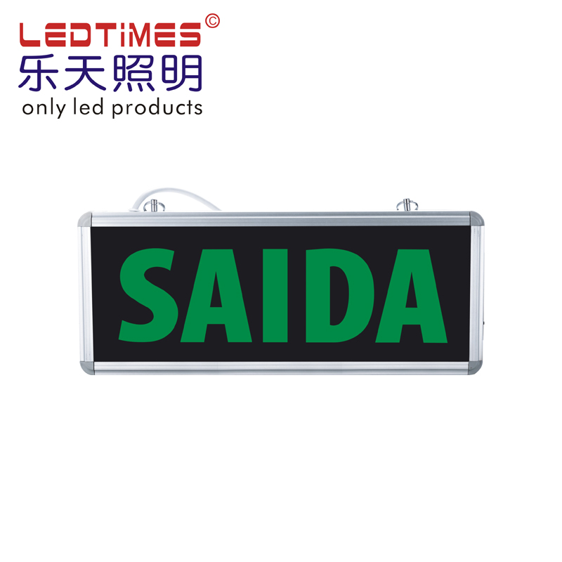 Russia Turkey Romania Ukraine Selling Double sides Green Led hanging  Emergency Exit Sign