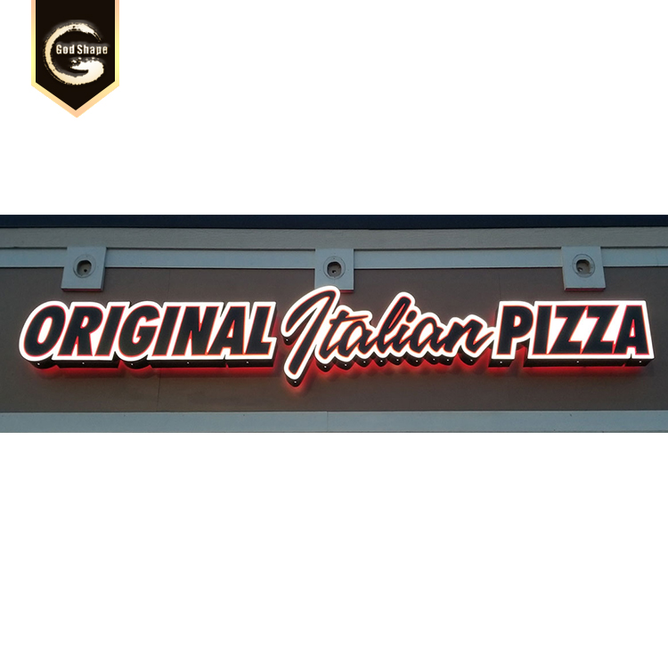 Factory Price Company Hotel back lighting Reverse halo lit LED channel letters sign