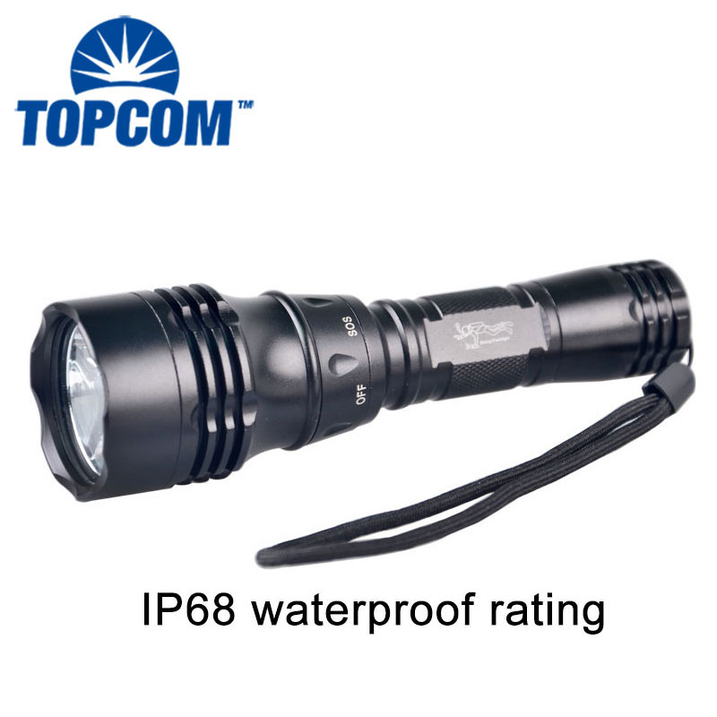 Waterproof Submarine Light Underwater 100M XML T6 led Rechargeable Battery Scuba Diving Flashlight Torch